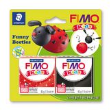 Pâte à modeler polymère Fimo Kids Funny Kit Coccinelle