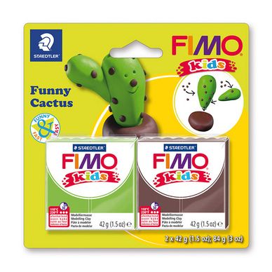 Pâte à modeler polymère Fimo Kids Funny Kit Cactus