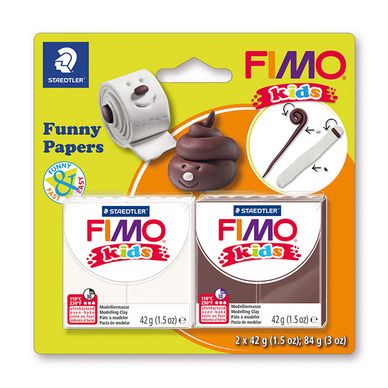 Pâte à modeler polymère Fimo Kids Funny Kit Papier crotte