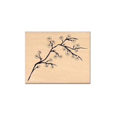 Tampon bois Branche de cerisier 8 x 10 cm