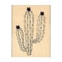 Tampon bois Grand cactus 6 x 8 cm