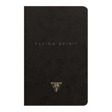 Carnet Flying Spirit noir 11 x 17 cm 96 pages Lignées 90g/m²