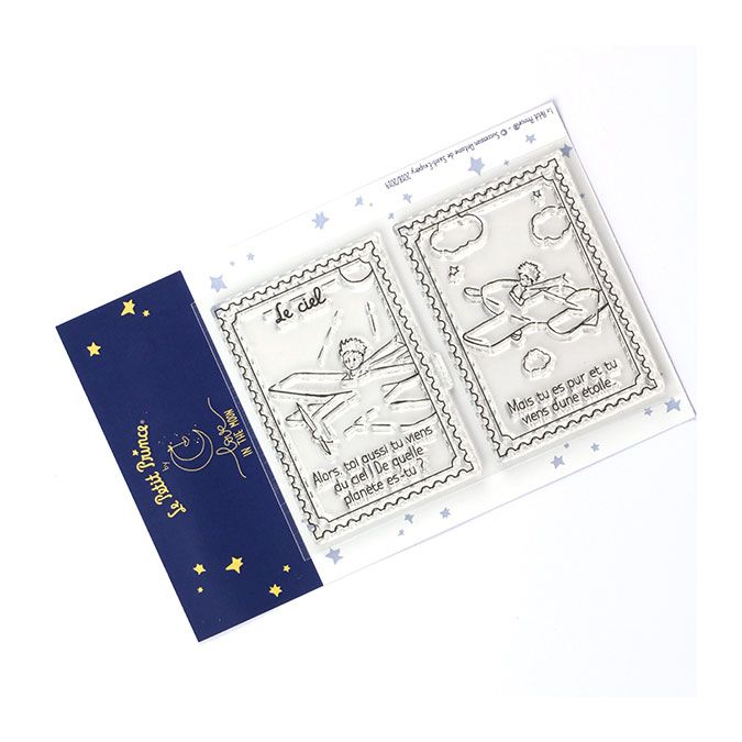 Tampons transparents timbre Les secrets du Petit Prince : Le ciel