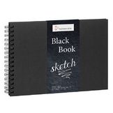 Carnet Black Book pour huile et acrylique 250 g/m²