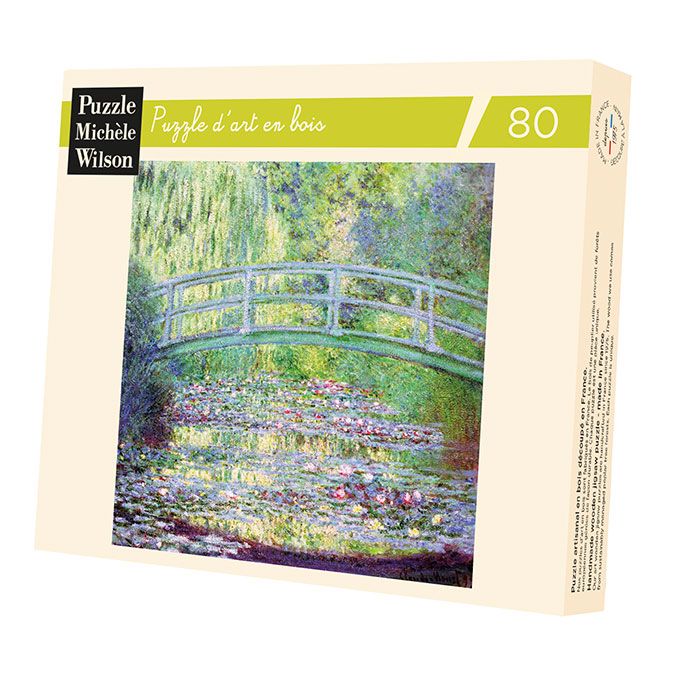 Puzzle d'art en bois 30 pièces Monet Le pont japonais