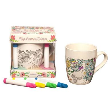 Coffret Art-Thérapie mug licorne à colorier