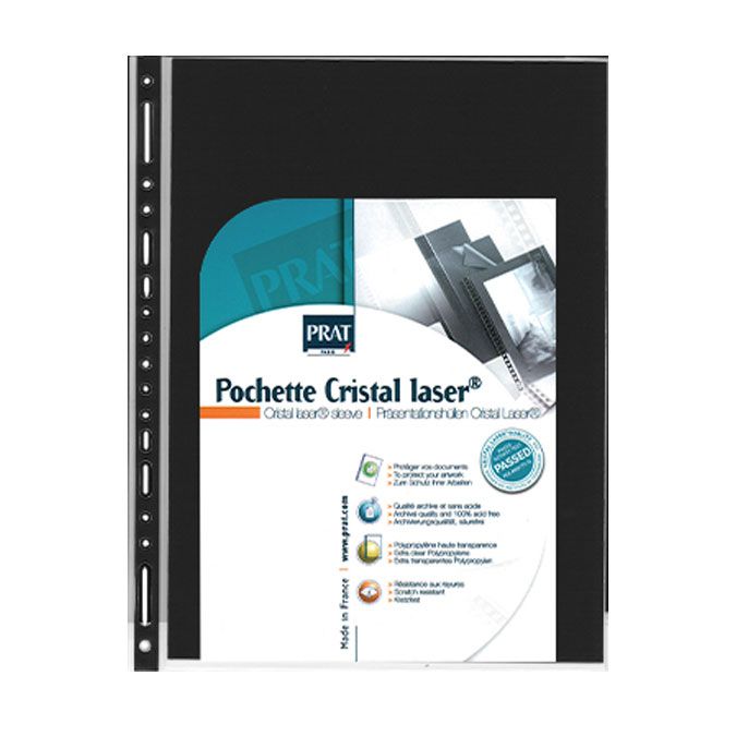 Pochette Cristal Laser A4 par 10 compatible classeur standard 21 x 29,7 cm (A4)