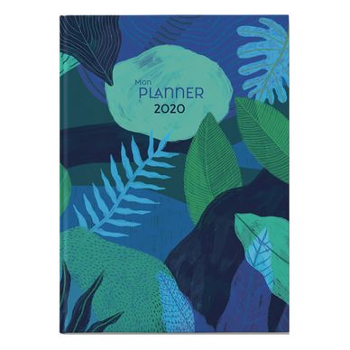 Carnet A5 Mon Planner 2020 bleu nuit