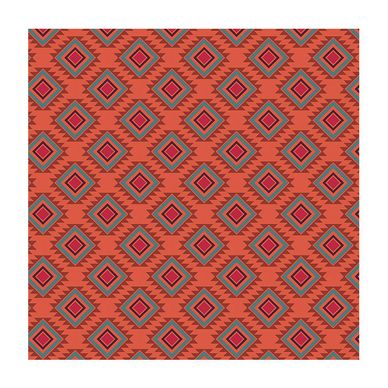 Coupon de tissu Wax imprimé Maya 8 - 50 x 25 cm