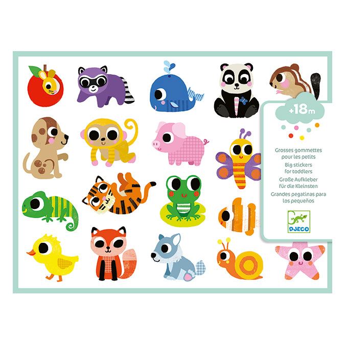 Stickers des petis Bébés animaux