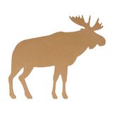 Caribou silhouette en médium 15 cm