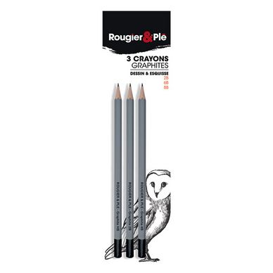 Crayon graphite Set 2B - 6B - 8B