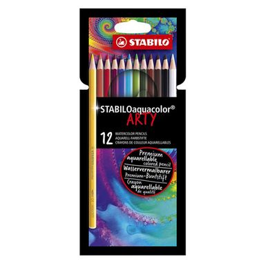 Crayons de couleur Aquacolor Set Arty 12 couleurs