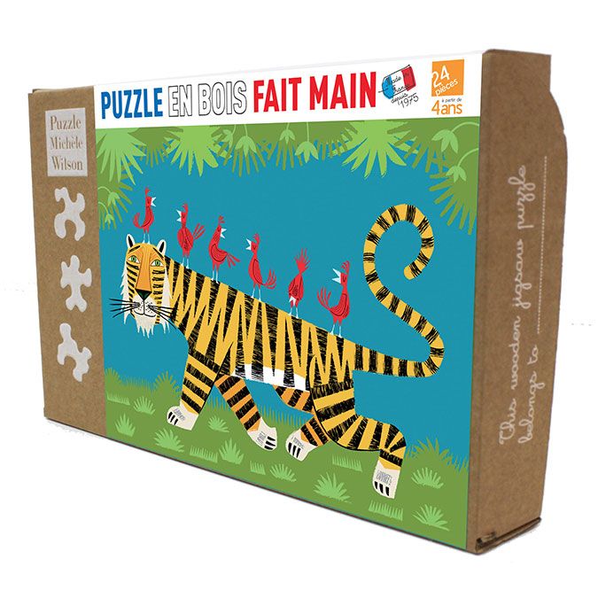 Puzzle en bois Le Tigre 24 pièces