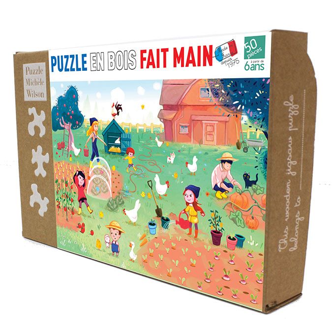 Puzzle en bois Famille Potiron 50 pièces