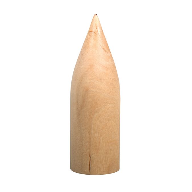 Forme en bois Cône pointu 12,5 x 4 cm