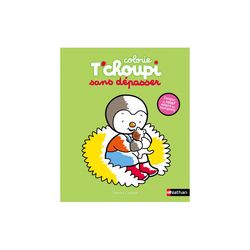 Album de coloriage T'choupi Mes coloriages sans dépasser : le chaton