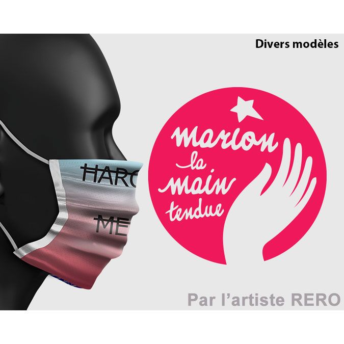 Masque Collection Marie-Agnès Gillot pour Marion la Main Tendue modèle Adulte Harclèment... adulte