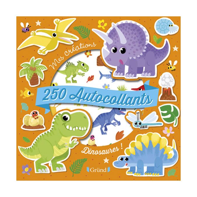 Pochette Mes Créations : 250 Autocollants Dinosaures
