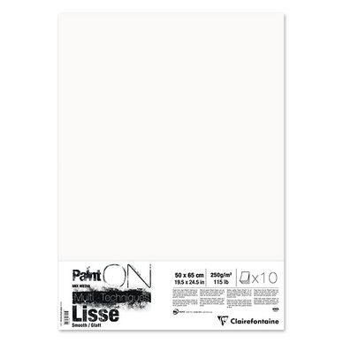 Papier Paint'On Lisse 250 g/m² 50 x 65 cm 10 feuilles