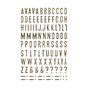 Stickers Alphabets Chiffres Glitty Or