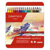 Crayon de couleur aquarellable Supracolor Boîte métal 18 pièces