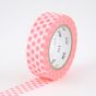 Masking Tape 1P Pois rouge fluo 15 mm x 10 m