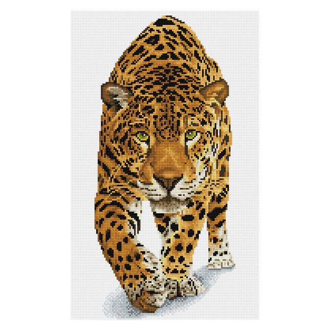 Broderie Diamant kit Squares intermédiaire Prince jaguar + cadre