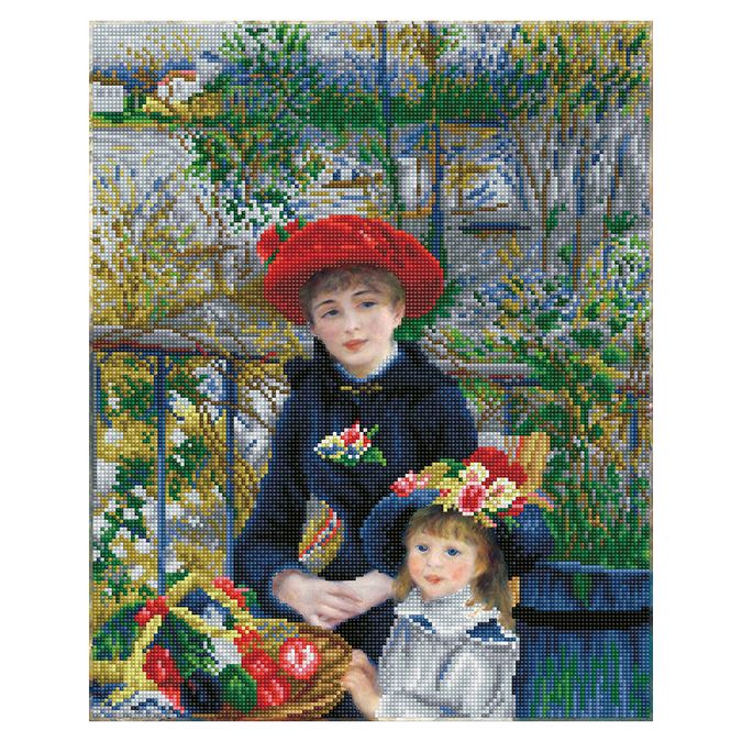 Broderie Diamant kit intermediaire Les deux sœurs par Auguste Renoir