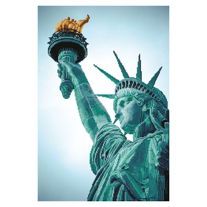 Broderie Diamant kit expert Statue of liberty