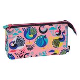 Trousse 5 compartiments Peacock rose