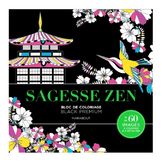 Bloc de coloriage Black Premium Sagesse zen