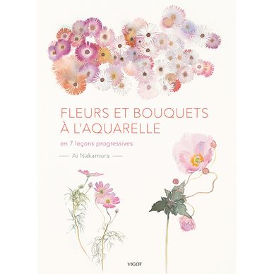 Livre Fleurs et bouquets à l'aquarelle