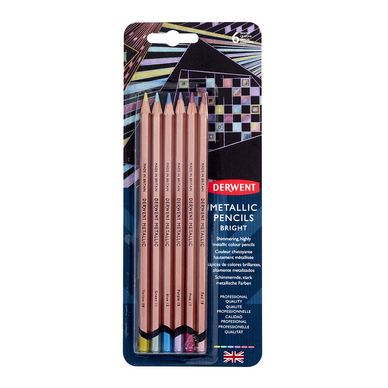 Crayon de couleur Metallic Couleurs vives 6 pcs