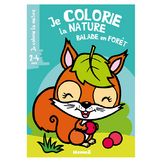 Album de coloriage Je colorie la nature Balade en foret
