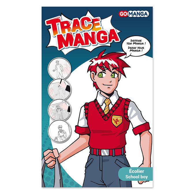 Gabarit Trace Manga modèle Écolier
