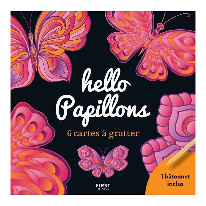 Cartes à gratter Hello Papillons