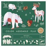 Kit créatif Colorie Assemble Joue thème Forêt