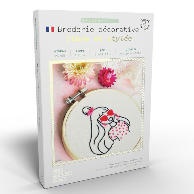 Kit savoir-faire Broderie décorative Femme Libre