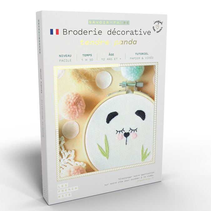 Kit savoir-faire Broderie décorative Panda