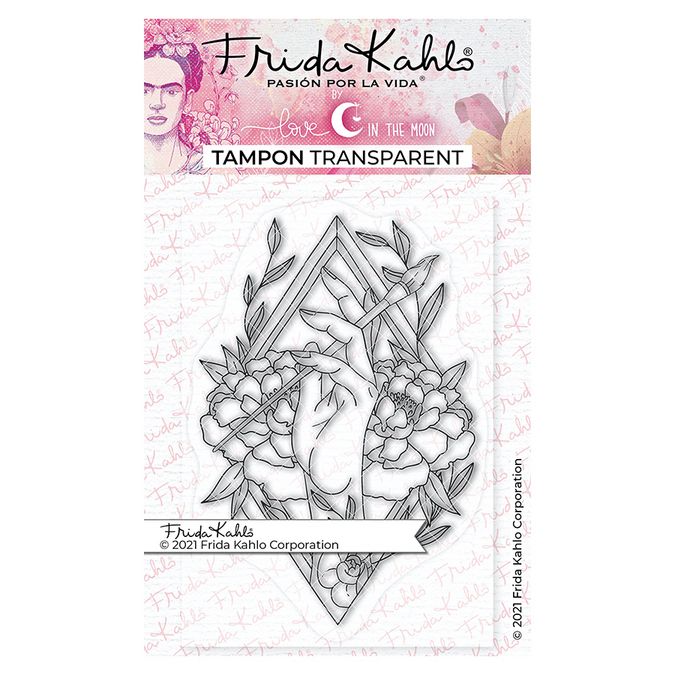 Tampon transparent Frida Kahlo® : Une main en or