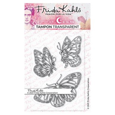 Tampon transparent Frida Kahlo® : Délicats papillons