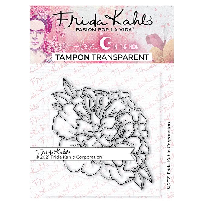 Tampon transparent Frida Kahlo® : Pivoine 3