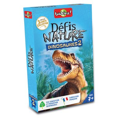Jeu de cartes Défis Nature Dinosaures 2 version 2022
