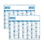 Calendrier Classique Bleu 2022-2023 14 mois 43 x 35.5 cm
