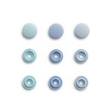 Bouton-pression Color Snaps Mini Rond 9 mm Bleu clair