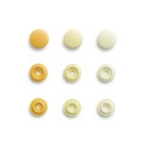 Bouton-pression Color Snaps Mini Rond 9 mm Jaune clair