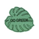 Écusson Thermocollant Recyclé Feuille Go Green