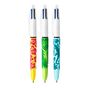 Stylo bille 4 couleurs Corps Velours