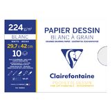 Papier Dessin Blanc à Grain 224 g/m²